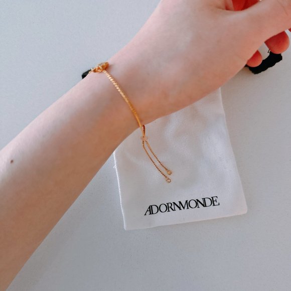 Adornmonde Malcom Gold Adjustable Bracelet - Picture 4 of 4
